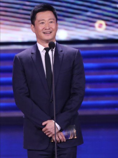 Chinese martial artist, actor and director Wu Jing attends the 29th Golden Rooster Awards and the 35th Hundred Flowers Awards in Zhengzhou city, central China\