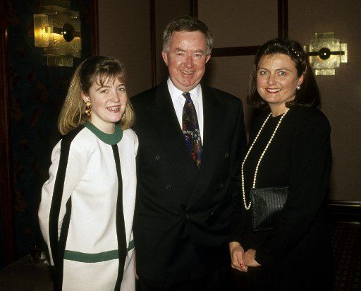 UNDATED FILE PHOTO - Joe Clark between 1991 and 1995. with his daughter and his wife Maureen McTeer Photo : Pierre Roussel - Agence Quebec Presse