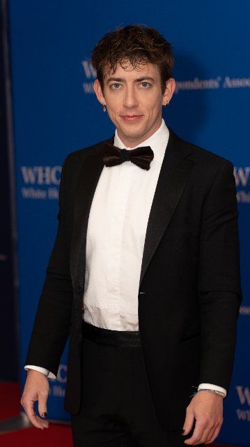 Glee actor and Virtually Famous host Kevin McHale Walking the red carpet at the White House Correspondents\