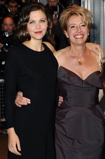 Maggie Gyllenhaal and Emma Thompson at the Nanny McPhee And The Big Bang - UK film premiere Odeon West End, Leicester Square, London, Wednesday, March 24 2010 Michael Bowles\/