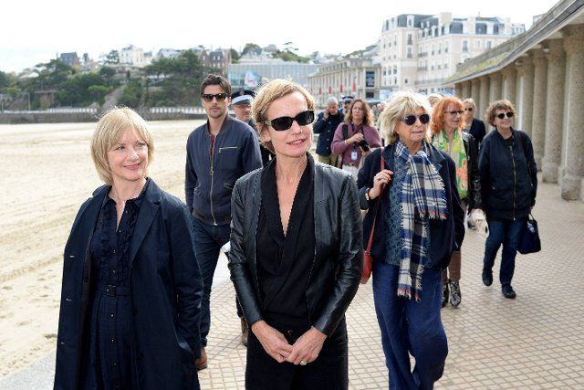PHOTOPQR\/OUEST FRANCE\/Marc OLLIVIER ; Dinard ; 26\/09\/2019 ; Sandrine Bonnaire l’actrice césarisée, réalisatrice et scénariste, préside le jury de la 30e édition du Dinard Film Festival festival du film britannique du 25 au 29 septembre 2019 