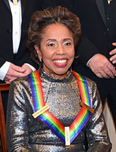 Tania Len, one of the recipients of the 45th Annual Kennedy Center Honors waits to pose for a group photo with his fellow honorees following the Artists Dinner at the US Department of State in Washington, D.C. on Saturday, December 3, 2022. The 2022 honorees are: actor and filmmaker George Clooney; contemporary Christian and pop singer-songwriter Amy Grant; legendary singer of soul, Gospel, R&B, and pop Gladys Knight; Cuban-born American composer, conductor, and educator Tania Len; and iconic Irish rock band U2, comprised of band members Bono, The Edge, Adam Clayton, and Larry Mullen Jr. Credit: Ron Sachs \/ Pool via CNP\/AdMedia\/AdMedia\/\/Z-ADMEDIA_Z-ADMEDIA_ADMEDIA0126\/Credit:CNP\/AdMedia\/SIPA\/2212061403\/Credit:CNP\/AdMedia\/SIPA