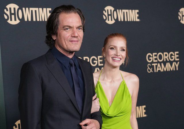 (L-R) Michael Shannon and Jessica Chastain at the Showtime\