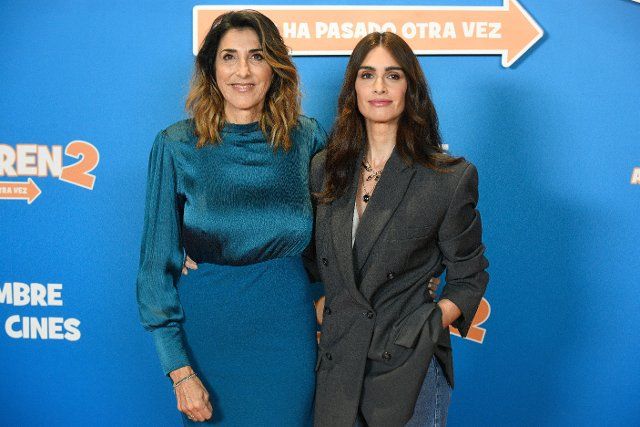(L-R) Paz Padilla and Paz Vega pose at the photocall for the film \