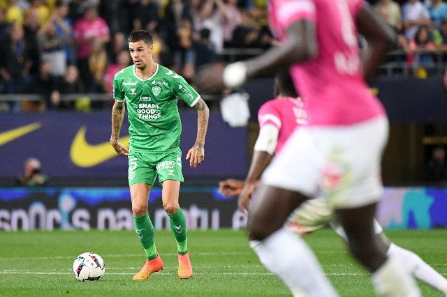 05 Jimmy GIRAUDON (asse) during the Ligue 2 BKT match between Sochaux and Saint Etienne at Stade Auguste Bonal on October 10, 2022 in Montbeliard, France. (Photo by Anthony Bibard\/FEP\/Icon Sport\/Sipa USA) - Photo by Icon Sport\/Sipa