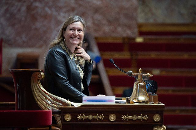 President of the French National Assembly Yael Braun Pivet during a session of questions to the government at The National Assembly in Paris on December 6, 2022. Photo by Raphael Lafargue\/Abaca\/Sipa