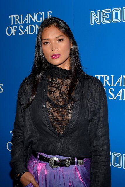 Geena Rocero attends the Triangle of Sadness screening at Regal Union Square in New York, NY on October 3, 2022. (Photo by Efren Landaos\/Sipa USA