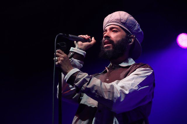 Protoje performs live in concert during his california tour at the UC Theatre on October 4, 2022 in Berkeley, California. Photo: Casey Flanigan\/imageSPACE\/Sipa