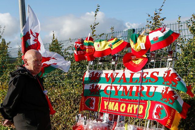 Merchandise Stall at the Cardiff City Stadium, Cardiff Picture by Geraint Nicholas\/Focus Images\/Sipa USA 07805 357278 06\/10