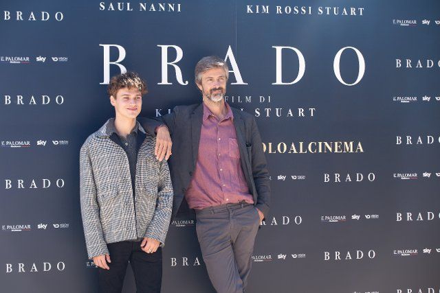 Italian actor and director Kim Rossi Stuart and Saul Nanni attend the photocall of the film "Brado" at Casa del Cinema in Rome (Photo by Matteo Nardone \/ Pacific Press\/Sipa USA