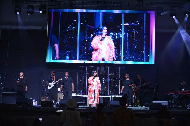 MIRAMAR, FL - JUNE 18: CeCe Winans performs live on stage during A. Curtis Farrow\