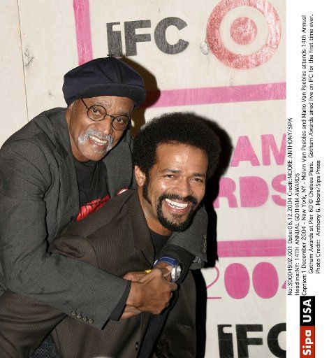 1 December 2004 - New York NY - Melvin Van Peebles and Mario Van Peebles attends 14th Annual Gotham Awards at Pier 60 @ Chelsea Piers. Gotham Awards aired live on IFC for the first time ever. Photo Credit: Anthony G. Moore\/Sipa Press\/