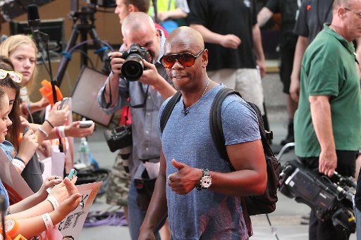 Comedian Dave Chappelle promotes his new Comedy Tour on the Today Show in Rockefeller Center, NYC.. .Pictured: Dave Chappelle. Ref: SPL783735 170614 .Picture by: Jennifer Mitchell \/ Splash News . . Splash News and Pictures .Los ...