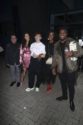 Celebrities leaving X Factor in London Pictured: Martin Bashir,Olivia Olson,Kevin McHale,Victoria Ekanoye,Levi Davis Ref: SPL5132595 011219 NON-EXCLUSIVE Picture by: SplashNews.com Splash News and Pictures Los Angeles: 310-821-2666 New York:...
