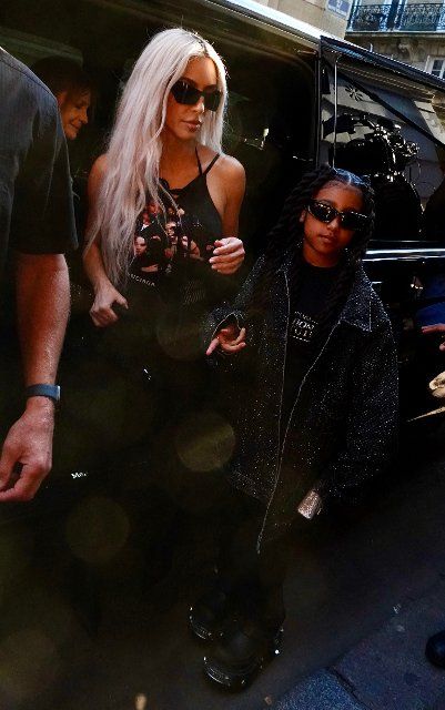 Lim Kardashian and her eldest daughter North, nine, step out a vehicle during Paris Fashion Week on July 4, 2022 in Paris, France. Photo by ABACAPRESS.COM Pictured: Kim Kardashian,North West Ref: SPL5324250 050722 NON-EXCLUSIVE Picture by: 