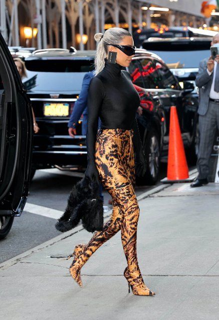 9\/20\/22 Kim Kardashian at "Good Morning America" on September 20, 2022 in Times Square, New York City