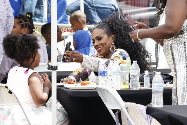 Actress\/activist Sheryl Lee Ralph is the Grand Marshall of the 2022 Juneteenth Parade along the 52nd street corridor in West philadelphia on 06\/19\/2022 ., Credit:Pacific Coast News \/ William T. Wade Jr