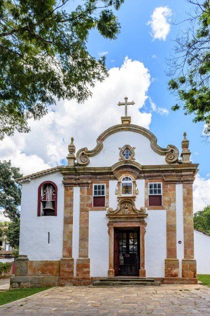 Small baroque church in the historic town of Tiradentes in Minas Gerais,  Brazil