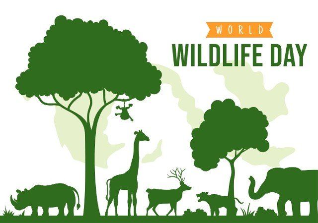 World Wildlife Day on March 3rd to Raise Animal Awareness,  Plant and Preserve Their Habitat in Forest in Flat Cartoon Hand Drawn Template Illustration