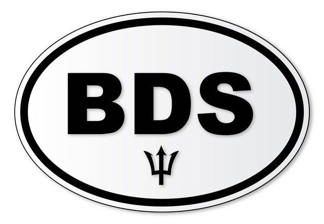 The BDS plate attached to vehicles from Barbados travelling abroad