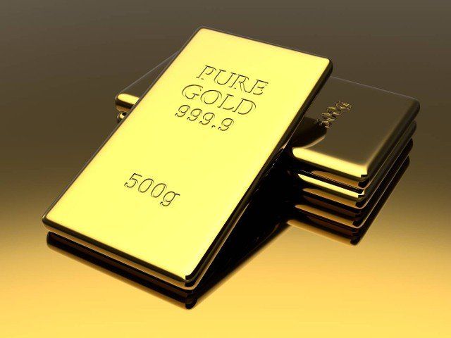 Golden bars. Precious metal ingots. Business background. Finance and banking concept. 3D illustration.