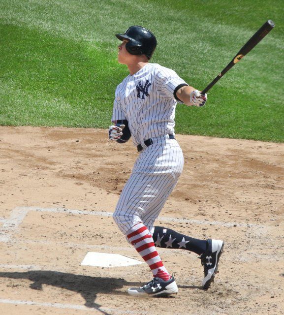 AARON JUDGE hitting his 28th Home Run at NY Yankees vs Toronto Blue Jays game at Yankee Stadium 7-4-2017