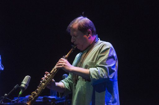 Dave Holland on double bass, Zakir Hussain at tablas and Chris Potter performed on the stage of the Auditorium Parco della Musica in Rome during the Roma Jazz Festival 2019, (Photo by Leo Claudio De Petris\/Pacific Press)