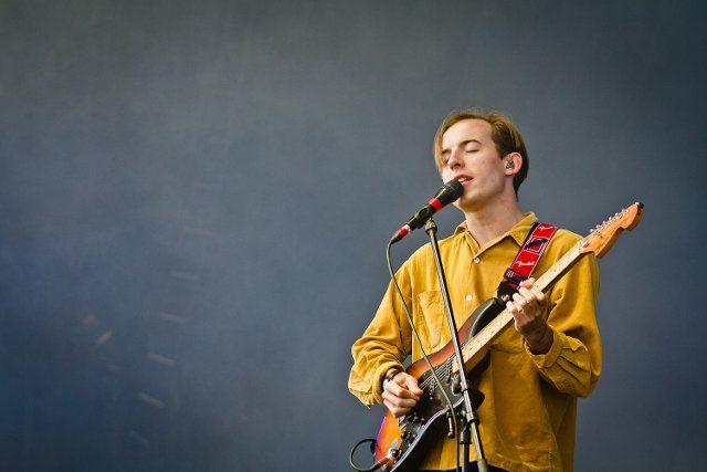 Bombay Bicycle Club performing at the Electric Picnic, Ireland, on 2nd September 2012.