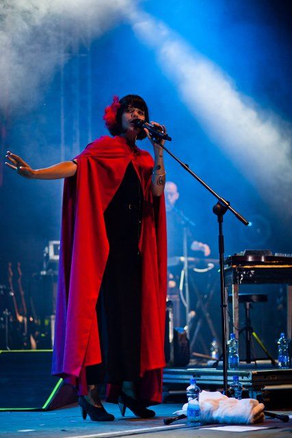 Bat For Lashes performing at the Electric Picnic, Ireland, on 2nd September 2012.