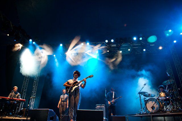 Liane La Havas performing at the Electric Picnic, Ireland, on 2nd September 2012.