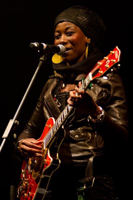 Fatoumata Diawara performing at the Electric Picnic, Ireland, on 2nd September 2012.