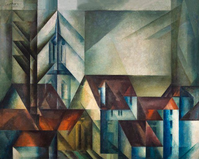 Teltow II, Lyonel Feininger, 1918, Berlin Neue Nationalgalerie, Berlin, Germany, Europe, Credit:Peter Barritt \/ Avalon