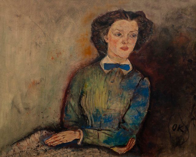 Portrait of Bessie Bruce, Oskar Kokoschka, 1910, Berlin Neue Nationalgalerie, Berlin, Germany, Europe, Credit:Peter Barritt \/ Avalon