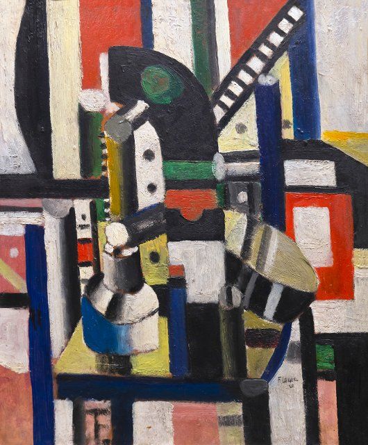 Composition, Fernand Leger, 1920, Berlin Neue Nationalgalerie, Berlin, Germany, Europe, Credit:Peter Barritt \/ Avalon