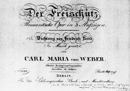 Title page of the German Opera \