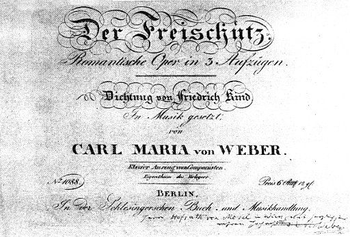 Title page of the German Opera \