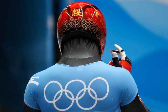 BEIJING, CHINA - FEBRUARY 11, 2022: Yin Zheng of China is seen after competing in the men\