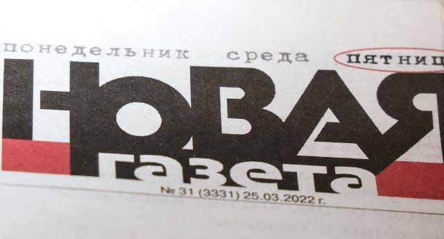 SOCHI, RUSSIA â MARCH 28, 2022: Pictured in this photo illustration is an issue of the Novaya Gazeta newspaper being sold at a kiosk. The Novaya Gazeta has decided to halt online and print publications until the end of the Russian special military 