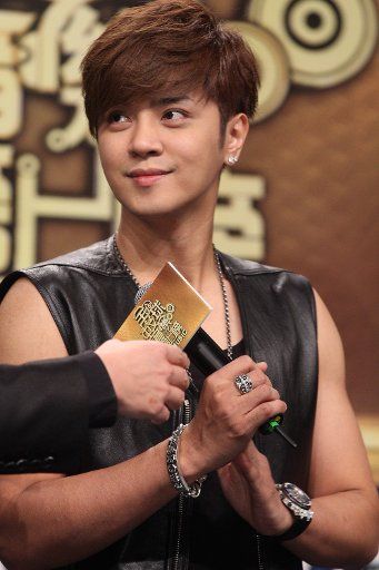 Singer Show Lo attends press conference of a TV program "Global Chinese Music" in Taipei,China on Monday July 28,2014.
