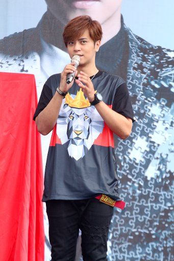 Singer,actor Show Lo attends a signing session in Taipei,China on Saturday August 30,2014.