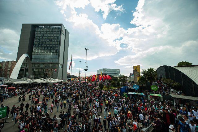 A general view of the Corferias fair compund during the 2022 edition of the SOFA (Salon del Ocio y la Fantasia) in Bogota, Colombia, through October 14 to 18