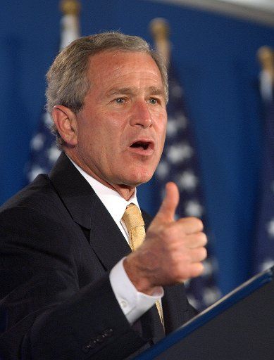 President George W. Bush addresses the National Federation of Independent Business during it\