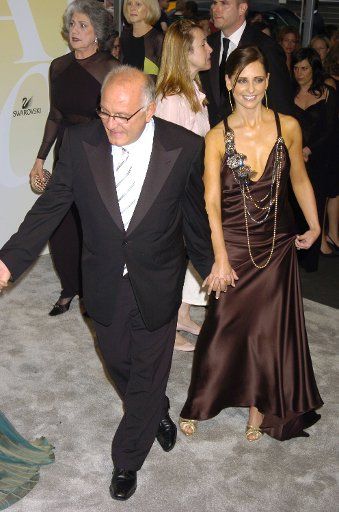 Max Azria and Sarah Michelle Gellar   arriving at The 2005 CFDA Awards at The New York Public Library in New York on June 6 2005 .UPI Photo\/Robin Platzer