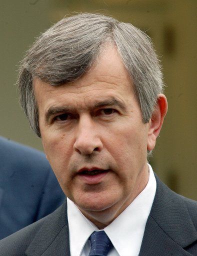 Agriculture Secretary Mike Johanns talks about the Central American Free Trade Act (CAFTA) with the press after a meeting at the White House in Washington on May 25 2005. Johanns called the agreement a "no brainer" for U.S. agriculture saying exports...