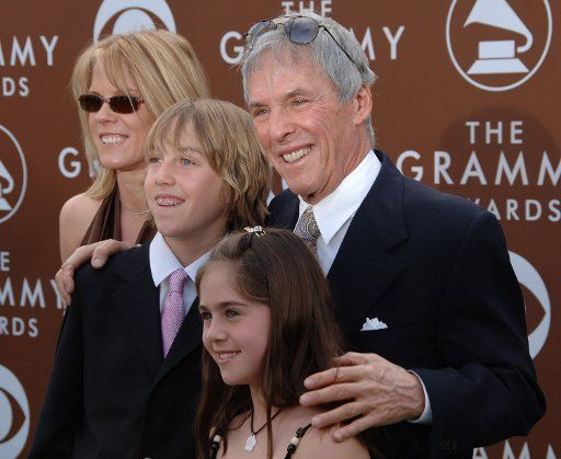 Burt Bacharach and his family arrive at the 48th Annual Grammy Awards at the Staples Center in Los Angeles on February 8 2006.  (UPI Photo\/Jim Ruymen)    