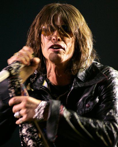 Steven Tyler with Aerosmith performs in concert at the Seminole Hard Rock Hotel and Casino in Hollywood Florida on March 2 2006. (UPI Photo\/Michael Bush)
