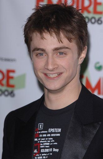 British actor Daniel Radcliffe attends the Empire awards at Hilton Metropole in London on March 13 2006.(UPI Photo\/Rune Hellestad)