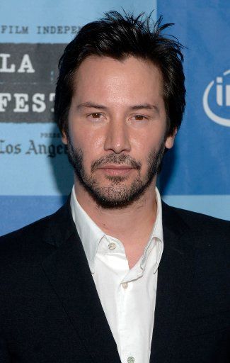 Cast member Keanu Reeves arrives for the Los Angeles Film Festival premiere of \