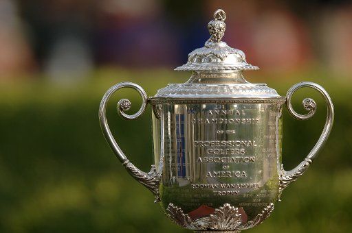 The Wanamaker Trophy at the beginning of Round 1 of the 88th PGA Championship in Medinah Illinois on August 17 2006. (UPI Photo\/Montana Pritchard\/The PGA of America)