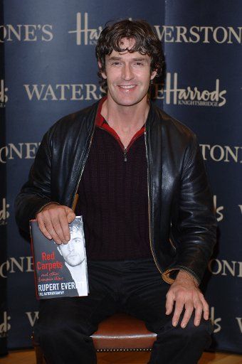 British actor\/author Rupert Everett attends a signing of his autobiography "Red Carpets and Other Banana Skins" at Waterstone\